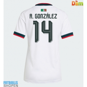 Billiga Mexiko Armando Gonzalez #14 Bortatröja Dam VM 2026 Kortärmad